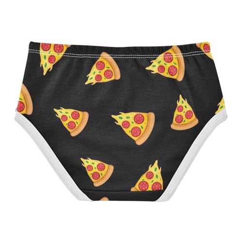 Animals Girls Underwear Toddlers 2t Cotton Cute Panties Girl Cartoon Pizza Slices Black Kids Briefs Undies2