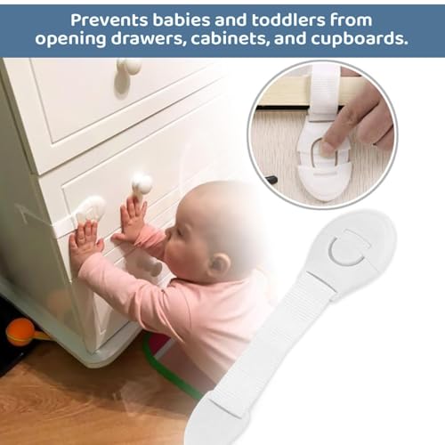 Image of Safe-O-Kid Room Safety Combo - 12-Piece Baby Proofing Kit with 1 Hinge Lock, 4 Ball Shaped Corner Guards, 5 Socket Covers, 1 Monkey Shaped Door Stopper &1 Nylon Lock