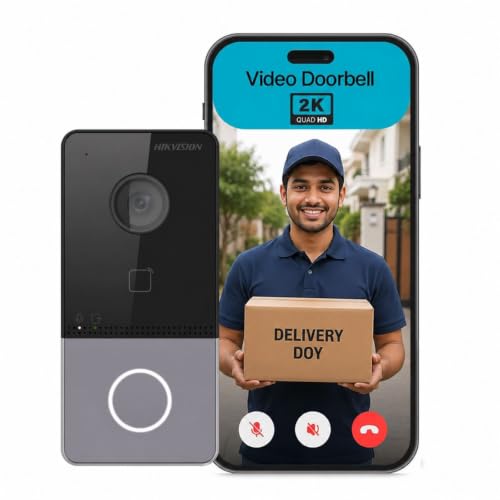 Image of Hikvision POE /WiFi Villa Door Station, 2 MP Camera with IR Supplement, One-Touch Button Calling Design for Easier Calls, Built-in Card Reader Module, IP65 [ DS-KV6113-WPE1 ]