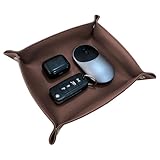 Porta Treco de mesa em Couro Sintético Premium Marrom