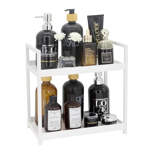 Douzi 2-stöckiges Badezimmer-Organizer-Regal, Make-up- und...
