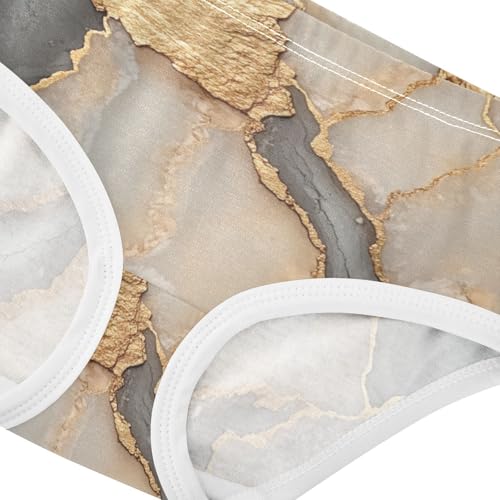 Cotton Briefs Underwear Moisture Wicking Breathable Underwear for Young Girls in Sizes 2T-8Y4