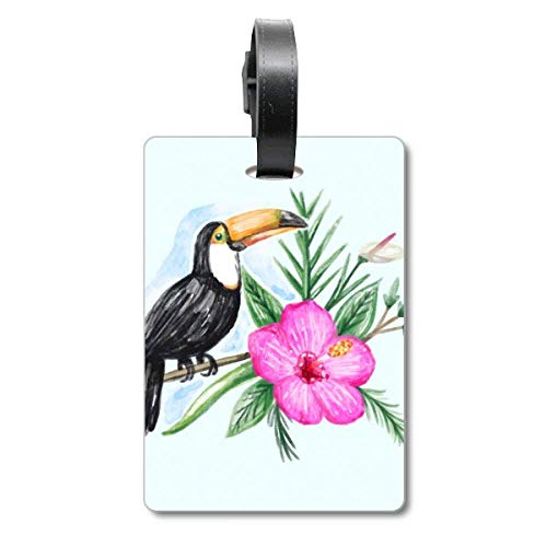 Étiquette de bagage Ramphastos Toco avec motif oiseau tropical pour valise