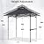 ABCCANOPY 8x5 Pop Up Grill Gazebo - Outdoor BBQ Canopy with Shelf & Sidewall, Portable Barbeque Shelter with 2 Magnetic LED Lights, Carry Bag for Patio Garden Events Picnic Grilling, Dark Gray