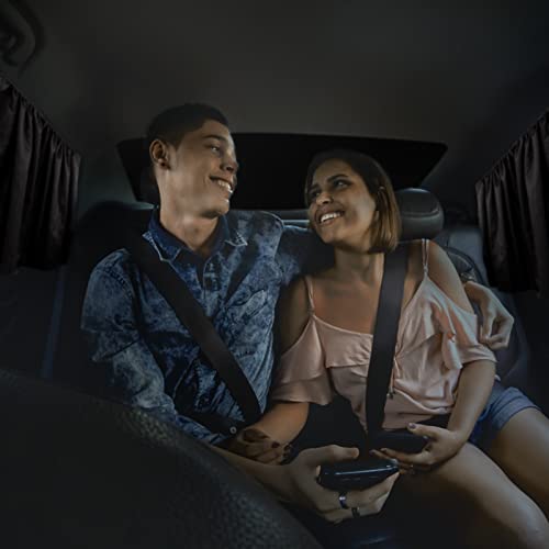 Car Privacy Curtains For Rear Window - 100% Light Blocking Sunshade Screen Cover For Wide Sedan Suv Back Windshield, Baby Shades For Travel Camping Nap Sleeping #TOP2