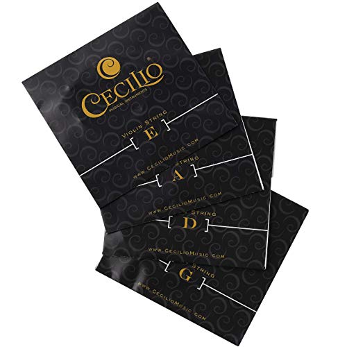 Cecilio VNS-STRING:4/4-3/4X4 Packs Of Stainless Steel Violin Strings 4/4 Full Set With E, A, D, G Strings For Electric And Acoustic Violins thumb #6
