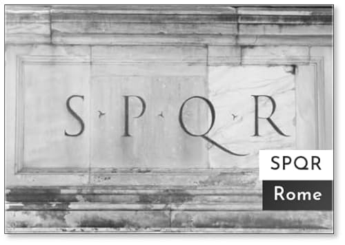 Iscrizione SPQR Aimant de réfrigérateur Senatus Populusque Romanus