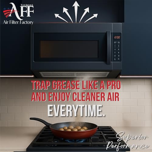 Microwave Oven Replacement For LG 5230W1A012B 12-Layer Aluminum Mesh Grease Filters 2-Pack