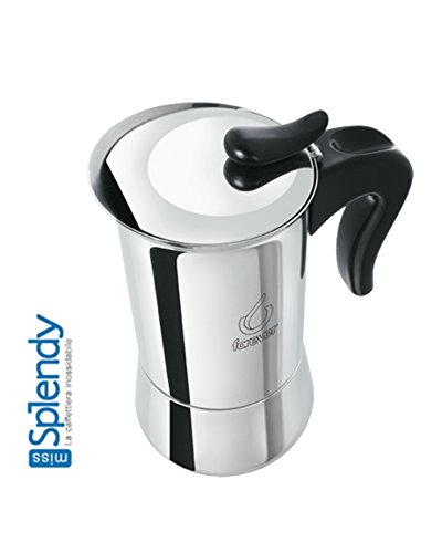 KAUFGUT 121312 Miss Splendy - Máquina para hacer 4 tazas (acero inoxidable, 600 g)