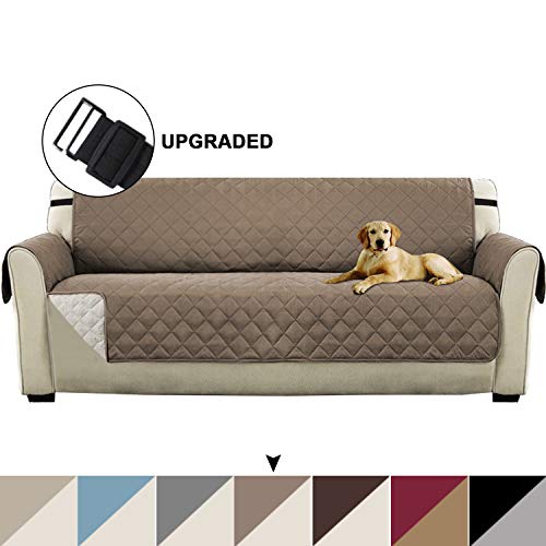 Reversible Sofa Cover Quilted Furniture Protector, Seat Width Up to 78" Couch Covers