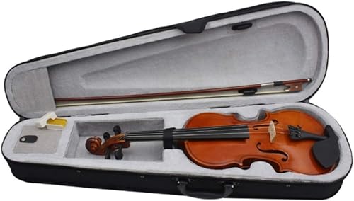 ヴァイオリン 初心者セット フルサイズ マット学生バイオリンセット 初心者向け インレイ付きフィンガープレート 学習ポイント ヴァイオリン初心者 学生用 フルサイズ マットブラウン 学習用