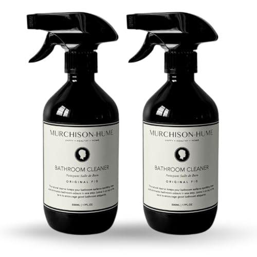 Murchison-Hume Powerful, Plant-based, Multi-Surface Bathroom Cleaner Spray for Basins, Tubs, Tiles, and Toilets. Eliminates Odor, 17oz, Original Fig Scent 2 Pack