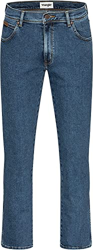 Preisvergleich Produktbild Wrangler Texas Herren-Stretchjeans - Herrenjeans Regular Fit Authentic Straight (W44 / L32, Stonewash)
