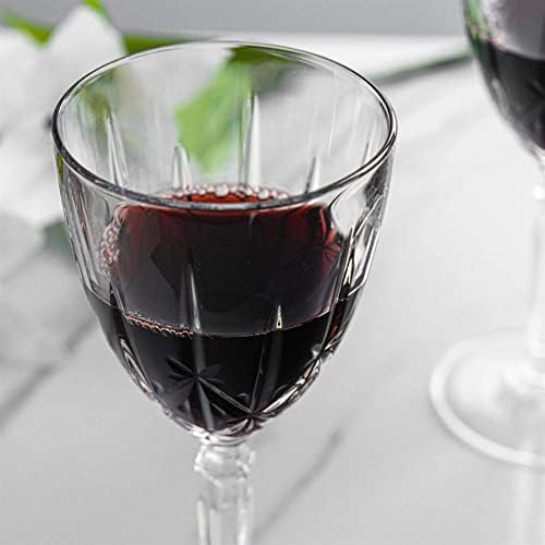 RCR Crystal 6x 290ml Crystal Glass Red Wine Glasses - RCR Orchestra Range Red White Goblets Stemware Glass Set - Gift Boxed - Made in Italy