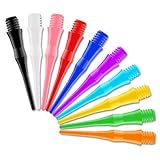 CyeeLifeダーツチッププラスチック、500枚、2 BAライン、特に安定していて、耐久性があり、ダーツの矢印は10色あります (500pcs)