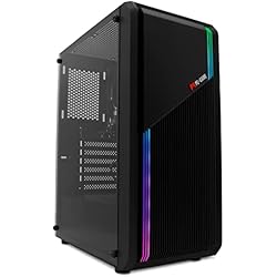 PC-Game - PC Gaming Completo Neon-X (AMD Ryzen 5-5600G, 16GB RAM, 1TB SSD + 2TB HDD, Gráficos Radeon Vega 7, W11 Pro Preinstalado Sin Licencia). Ordenador de Sobremesa, Ordenador Gaming, PC Gamer