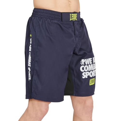 LEONE 1947 Pantalones Cortos de MMA de Corte Regular para Hombre, Azul, Large - imagen 4