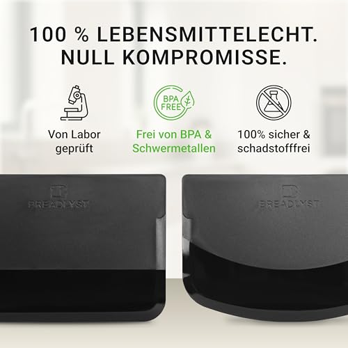 BREADLYST® Premium Teigschaber Set – Teigkarte, Teigspachtel und Teigschneider mit gerader & runder Kante (14,5 cm) – BPA-freier… – Ansicht 3