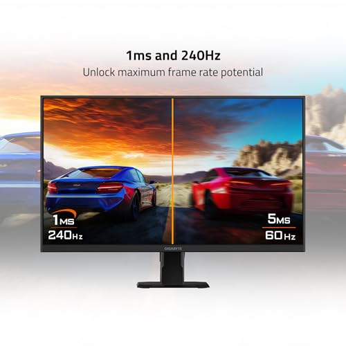 Image of GIGABYTE - GS27F2-27 inch SuperSpeed IPS Gaming Monitor - FHD 1920x1080-240Hz - 1ms MPRT - AMD FreeSync - HDMI, DP - Tilt Adjustable - Black