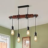 💡Aspecto Colgante: simple pero artístico, combina perfectamente con paneles de luz de madera y metal, agregando una hermosa decoración a su techo.