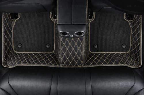Image of 7D Car Floor Mats for Mahindra 3XO EV 2026 | Black Beige | Waterproof | Anti-Slip | PU Leather | Full Coverage | All Weather | Custom Fitted 7D Car Foot Mats