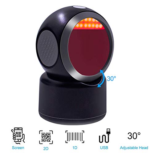 Symcode 2D Qr Hands-Free Barcode Scanner Omnidirectional Automatic Sensing Scanning Usb Barcode Reader Adjustable Screen Scanning Platform Scanner For Pos Pc Supermarket Bookstore thumb #7