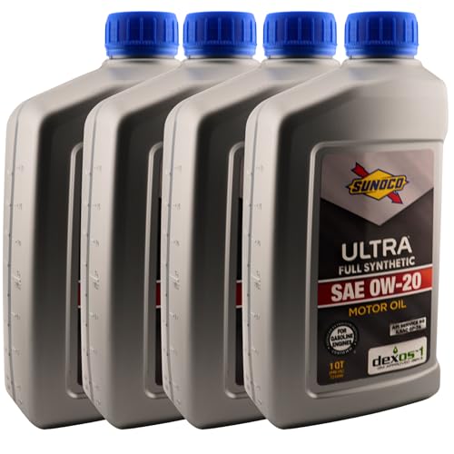 Aceite motor SUNOCO 0W-20 sintético completo 1 cuarto x4 miniatura 1