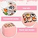 VGOODALL 12 Count Cupcake Boxes, 6PCS 13.2x9.8x4Inches Pink Cupcake Container with Window Boxes Holding 72 Pastry Box for Birthday Holiday Party Bakery Supplies