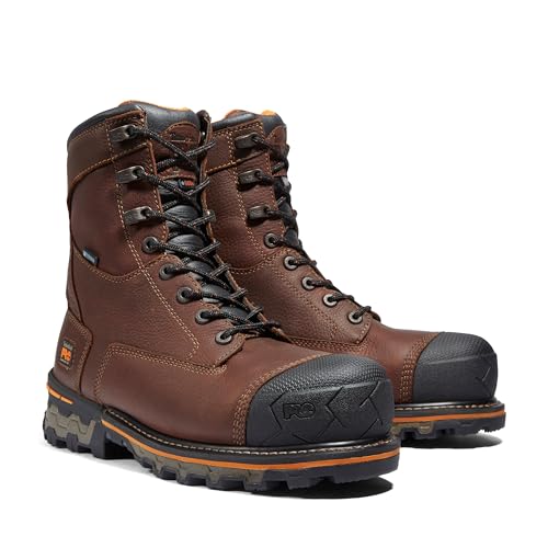 Timberland PRO Timberland PRO Men's Boondock 8 Inch Composite Safety Toe Insulated Waterproof Industrial Work Boot, Brown-2024 NEW, 9W