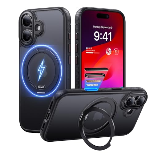 Image of iPhone 17 Case with Stand, Strong Magnetic iPhone 17 Case, Compatible with