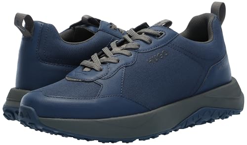 Image of Hugo Men's Logo Tape Canvas Mix Sneaker | Casual Shoes