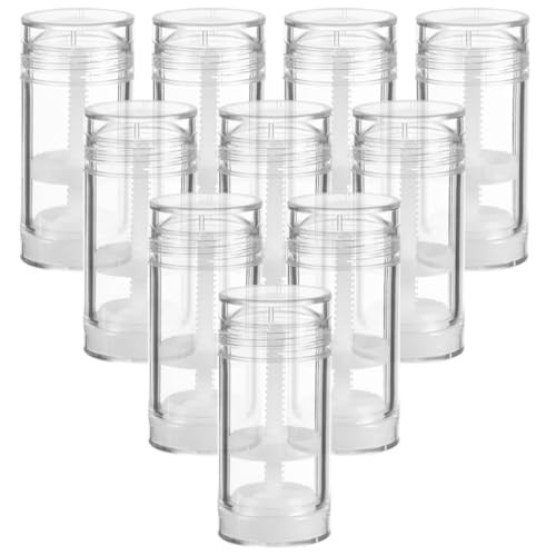 iplusmile 8 Botellas de Plástico Rellenable de 30 Ml Cierre Giratorio Envases Vacíos para Desodorante en Barra Tubos Portátiles para Almacenamiento y Viajes Paquete de 8 Unidades