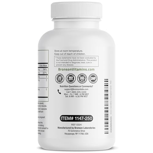 Bronson 1147-250 L-Lysine Defense Immune Support Complex 1500 Mg L-Lysine Plus Olive Leaf thumb #4