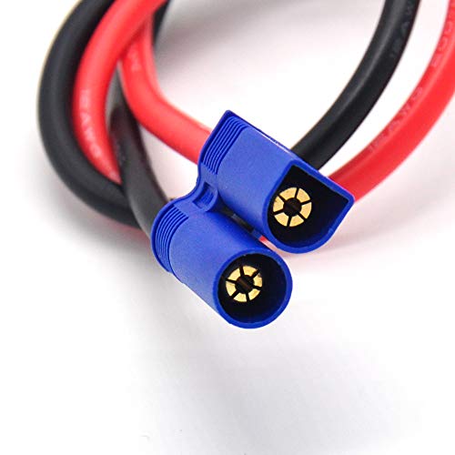 Conector EC5 a Banana 4mm Cable 30cm Pack 2 miniatura 2