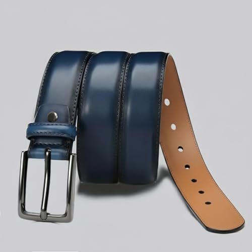 Image of WildHorn Men's Genuine Leather Pin Buckle Belt | Leather Belt for Men | Formal & Casual Wear | Stylish and Durable with Adjustable fit up to 48 inch
