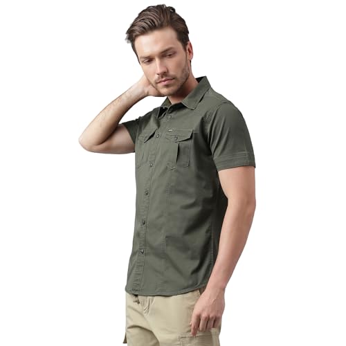 Image of Woodland Men Cotton Regular Fit Casual and Comfortable Shirts