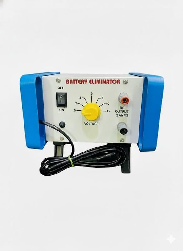 OCTA Battery Eliminator 0–12V DC 3A Regulated Power Supply for School & College Laboratory Experiments – Adjustable Voltage Output with Safety Protection