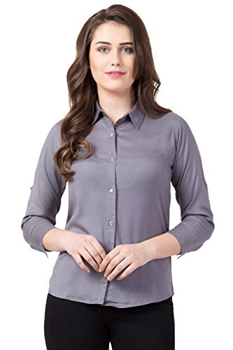 Image of FUNDAY FASHION Women's Rayon Blend Regular Fit Long Sleeve All Purpose Shirt