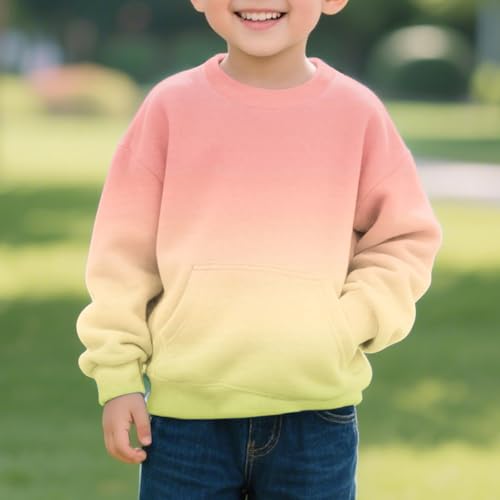 Gradient Sweatshirt for Teen Girls Long Sleeve Round Neck Oversized Sweatshirt Fall Fashion Soft Y2k Preppy Pullover3