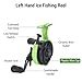 SOUUXIU Wire Cup Ice Fishing Reel Plastic Adjustable Lightweight Raft Front Fish Reel High Speed Ratio 2.8:1 for Ice Fishing, Left/Right Hand