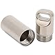 Gegong Titanium Pillenhalter - Mini Secure Case - Tragbarer Schlüsselbund -Speicher im Freien - Compact Organizer (Großgröße (21x15in))