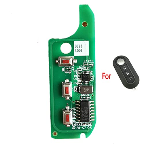 Chiave a distanza dell'automobile per Fiat 500 Doblo Qubo Grande Punto 2006-2013 Delphi BSI System 433 Mhz CHIEDERE PCF7946 Sostituire Chiave intelligente