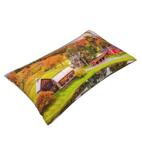 Housses de coussin aspect lin imprimé résistantes et lavables - 4