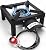 GasOne High Pressure Single Propane Burner - Outdoor Cooking with Heat Shield and Guard – Propane Burner Head for Camping, Tailgating, Seafood Boil, Home Brewing - Patent Pending