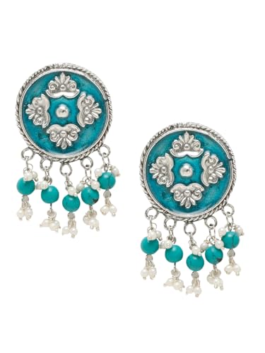 YouBella Jewellery Celebrity Inspired Oxidised Silver Big Size Weightless Earings Earrings for Girls and Women (Style 1) (B0CWP5GZ3H) Amazon Price History, Amazon Price Tracker