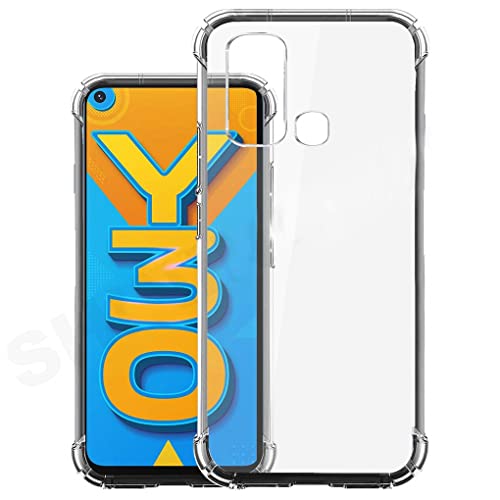 Image of COVERBLACK Rubber Silicone Back Cover for Vivo Y30 - Transparent