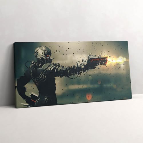 Peinture sur toile art mural 120x60cm image imprimee de science-fiction de jeu video