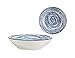 Bigbuy Home S3605163 Plato Hondo Azul Porcelana, Diámetro 20 cm