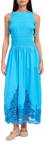 En Saison Women's Maya Midi Dress, Azure Blue, L