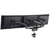 Cotytech DM-GMT13-G Triple Monitor Desk Mount Spring Arm Grommet Base - Dark Gray